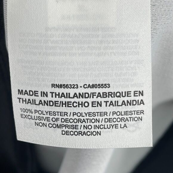 Nike Dri Fit Golf Polo Shirt Mens XL Black Stripe Performance Sweat Wicking - Picture 6 of 12